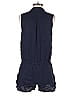 Joie 100% Linen Solid Blue Romper Size XS - photo 2