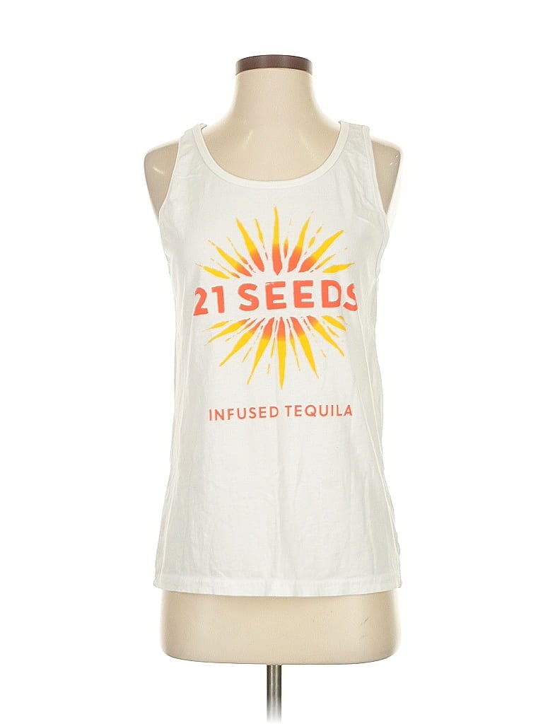 Pre-owned Tangerine Sleeveless T-shirt In White