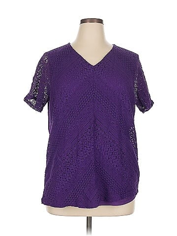 Cj Banks Short Sleeve Blouse (view 1)