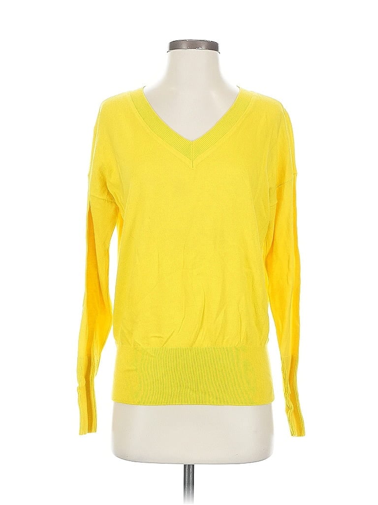 CABI Pre-owned Pullover Sweater In Yellow