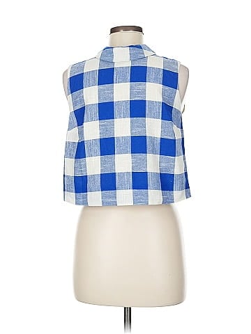 Veronica Beard Sleeveless Button-Down Shirt (view 2)