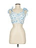 Shein Blue Sleeveless Blouse Size 6 - photo 1