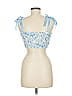 Shein Blue Sleeveless Blouse Size 6 - photo 2