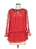 Jackie Jon 100% Polyester Red 3/4 Sleeve Top Size M - photo 1
