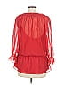 Jackie Jon 100% Polyester Red 3/4 Sleeve Top Size M - photo 2