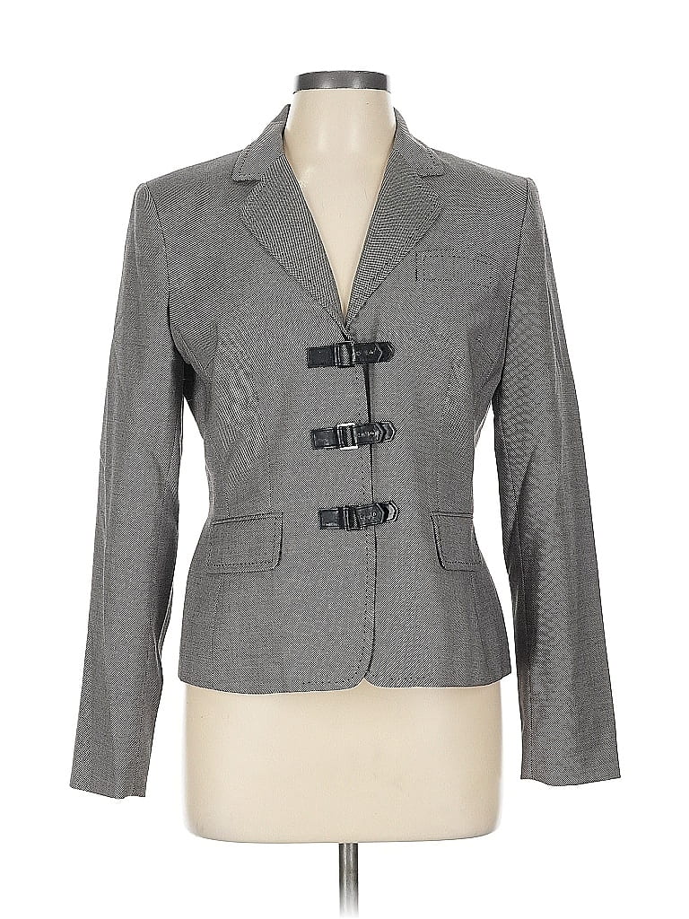 Pre-owned Anne Klein Blazer Jacket In Gray