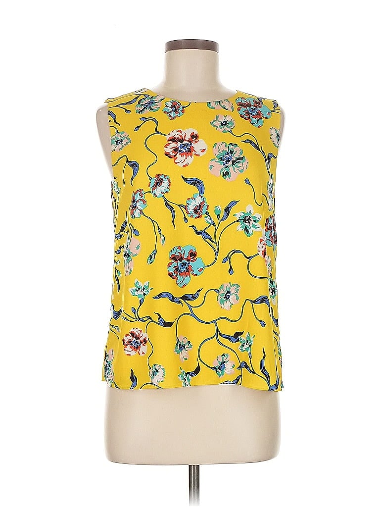 COOPER & ELLA Pre-owned Sleeveless Blouse In Yellow