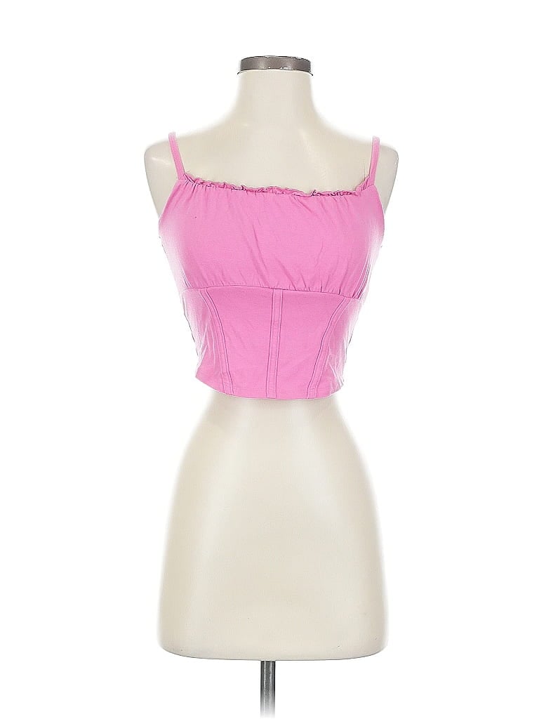 Pre-owned Hollister Sleeveless Top Pink Sweetheart Neckline Tops