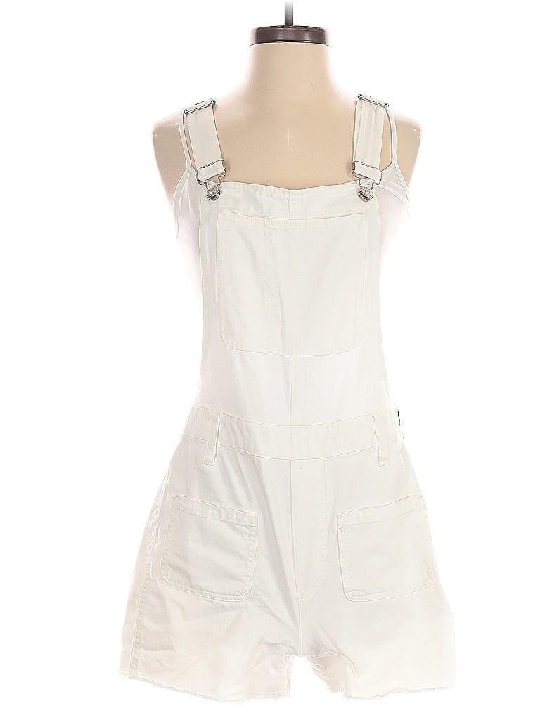 Pre-owned Madewell Overall Shorts In White