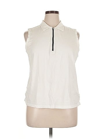 T by Talbots Sleeveless Button-Down Shirt (view 1)