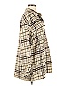 Princess Polly Plaid Tan Ivory Long Sleeve Blouse Size 6 - photo 4