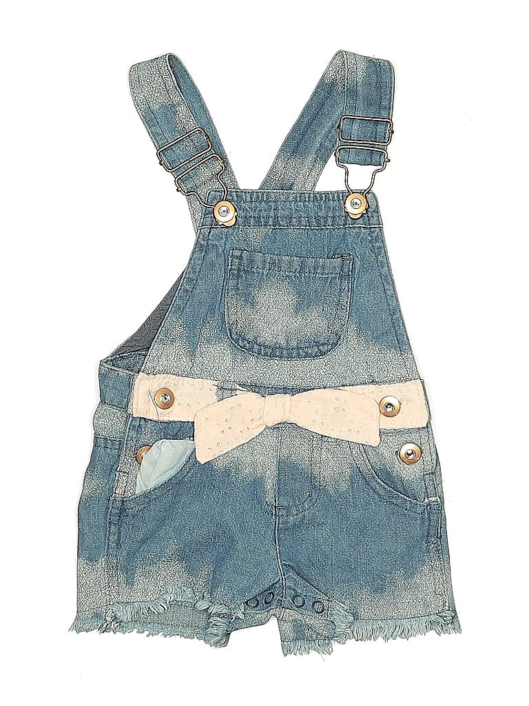 Click to view more detailed imagery on our partner's website Pre-owned Nannette Babies' Overall Shorts In Blue