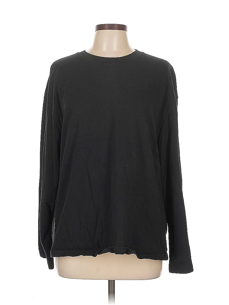 Pre-owned Asos Design Long Sleeve T-shirt In Black
