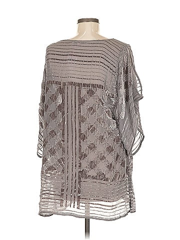 Calypso St. Barth 3/4 Sleeve Silk Top (view 2)