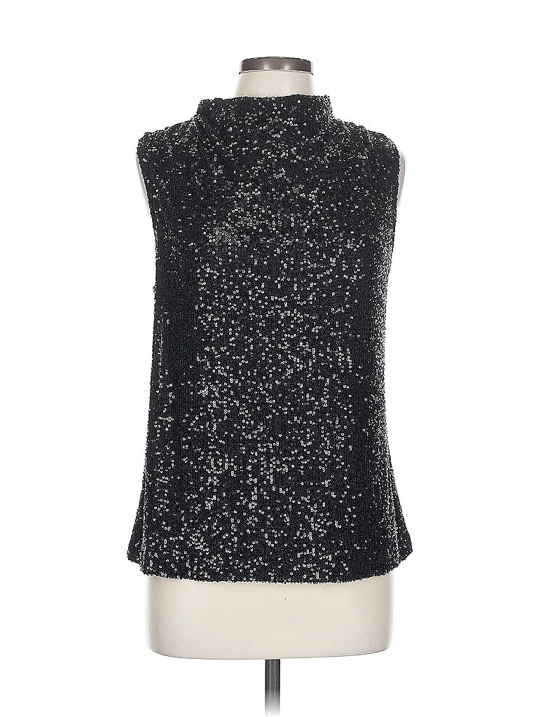Pre-owned Cable & Gauge Sleeveless Blouse In Black