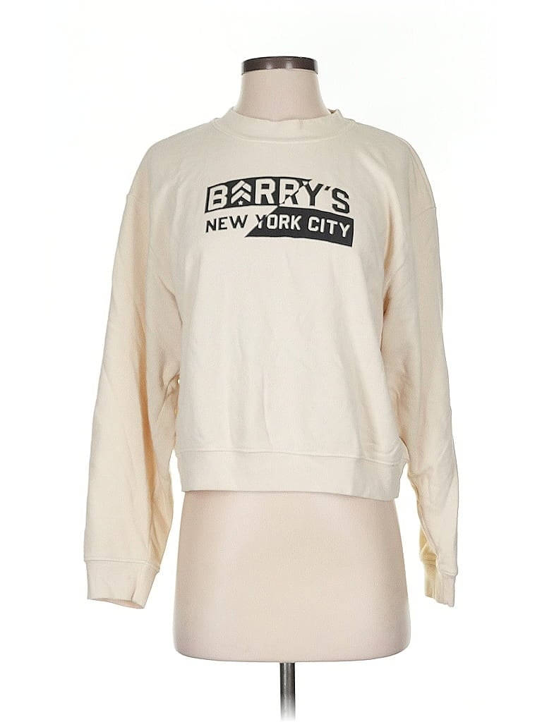 Pre-owned Barry's Sweatshirt In White