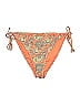 XOXO Paisley Orange Swimsuit Bottoms Size L - photo 1