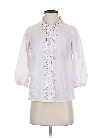 Wrap 3/4 Sleeve Button-Down Shirt (view 1)