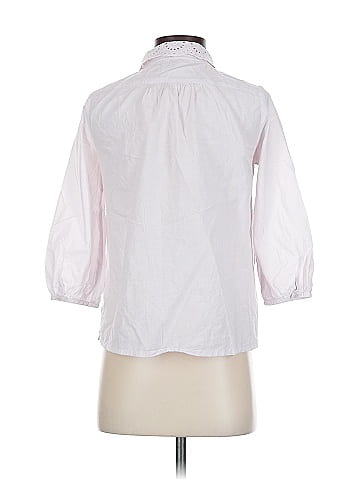 Wrap 3/4 Sleeve Button-Down Shirt (view 2)