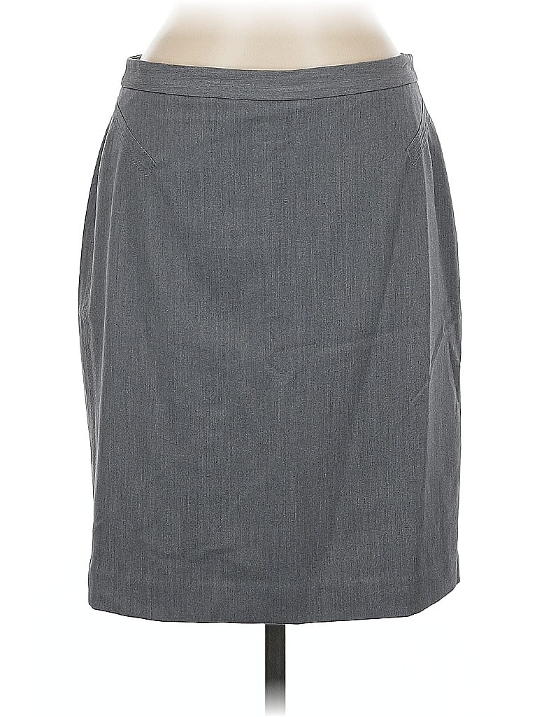 Pre-owned Ann Taylor Loft Outlet Formal Skirt In Gray