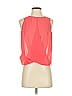 Topshop 100% Polyester Orange Sleeveless Blouse Size 2 - photo 1