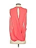 Topshop 100% Polyester Orange Sleeveless Blouse Size 2 - photo 2