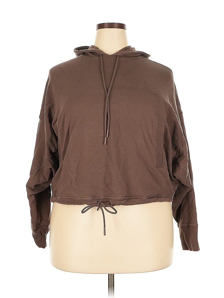 Pre-owned Flx Pullover Hoodie In Brown