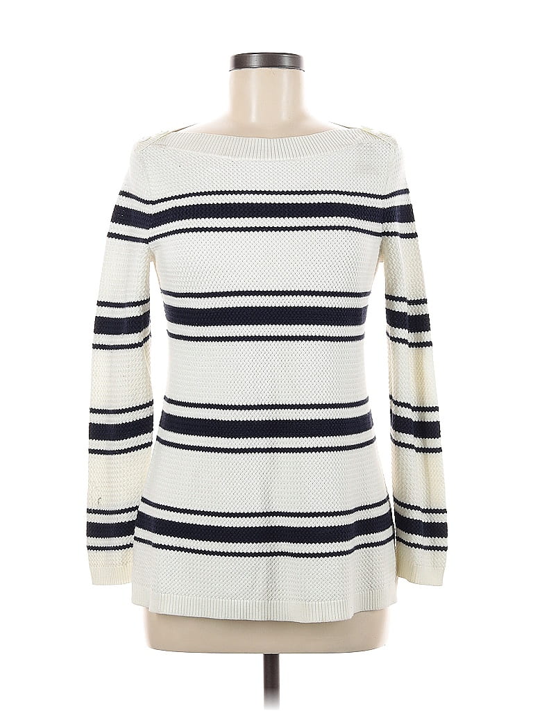 Click to view more detailed imagery on our partner's website Pre-owned Talbots Pullover Sweater In White