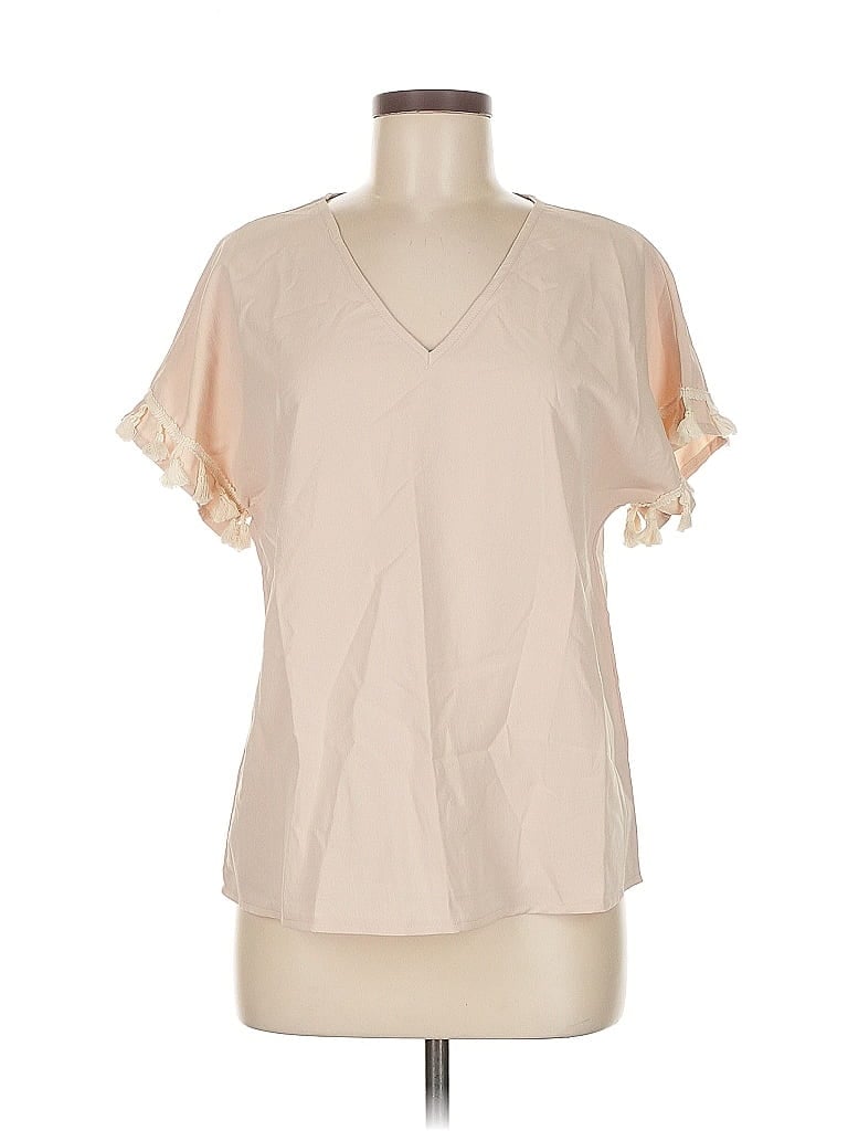 ASSORTED BRANDS Pre-owned Short Sleeve Blouse In Brown