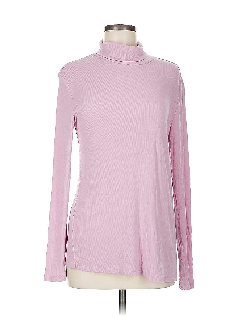 Pre-owned T Tahari Turtleneck Sweater In Pink