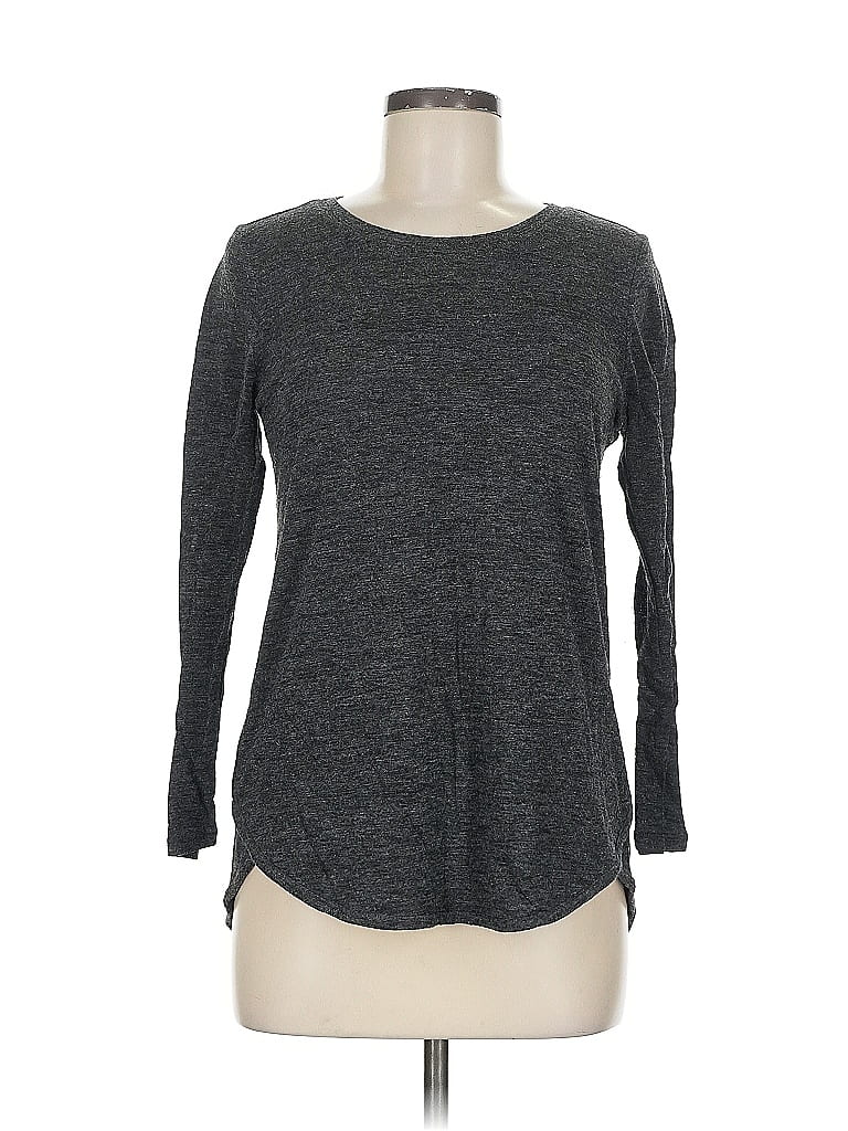 Pre-owned Ann Taylor Loft 3/4 Sleeve T-shirt In Gray