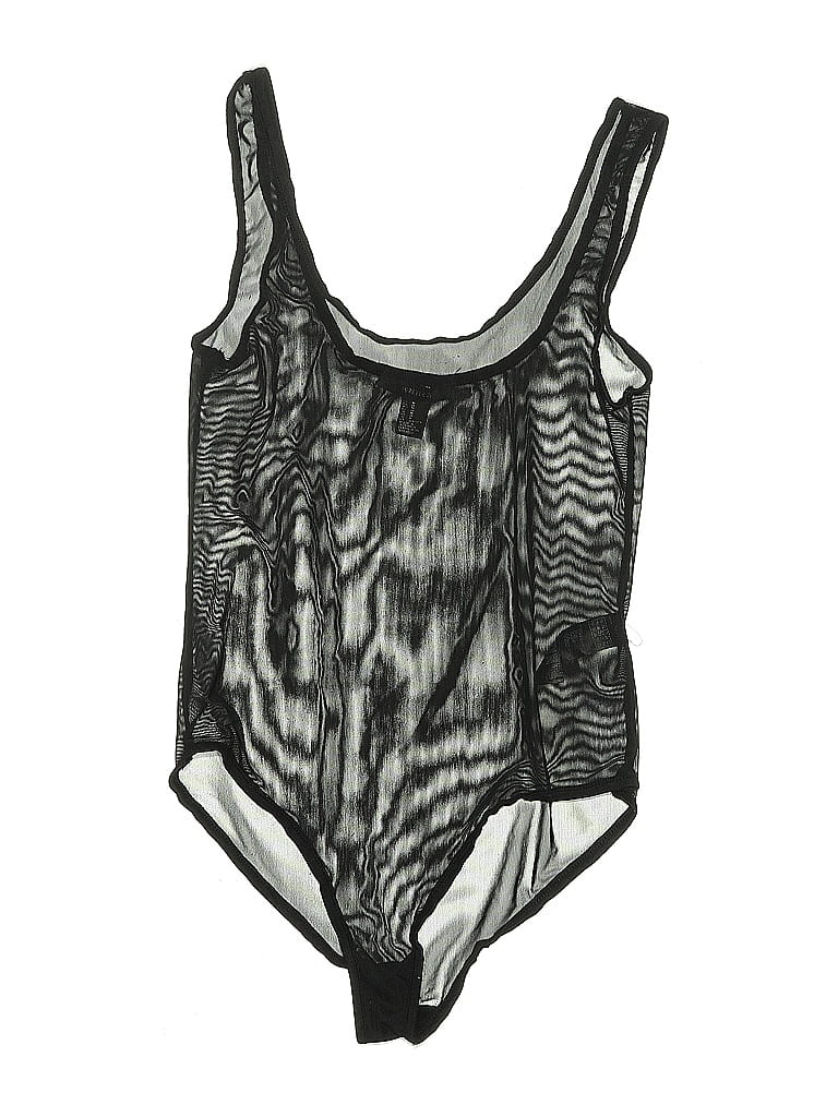 Pre-owned Forever 21 Bodysuit In Silver