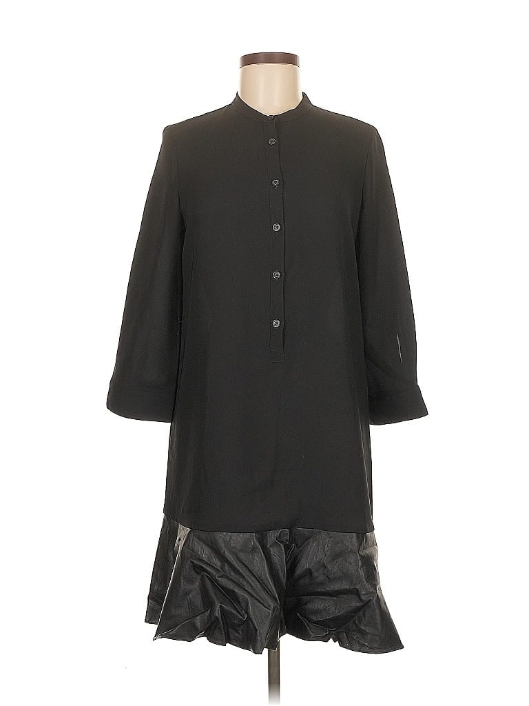 Pre-owned Armani Exchange 3/4 Sleeve Blouse In Black