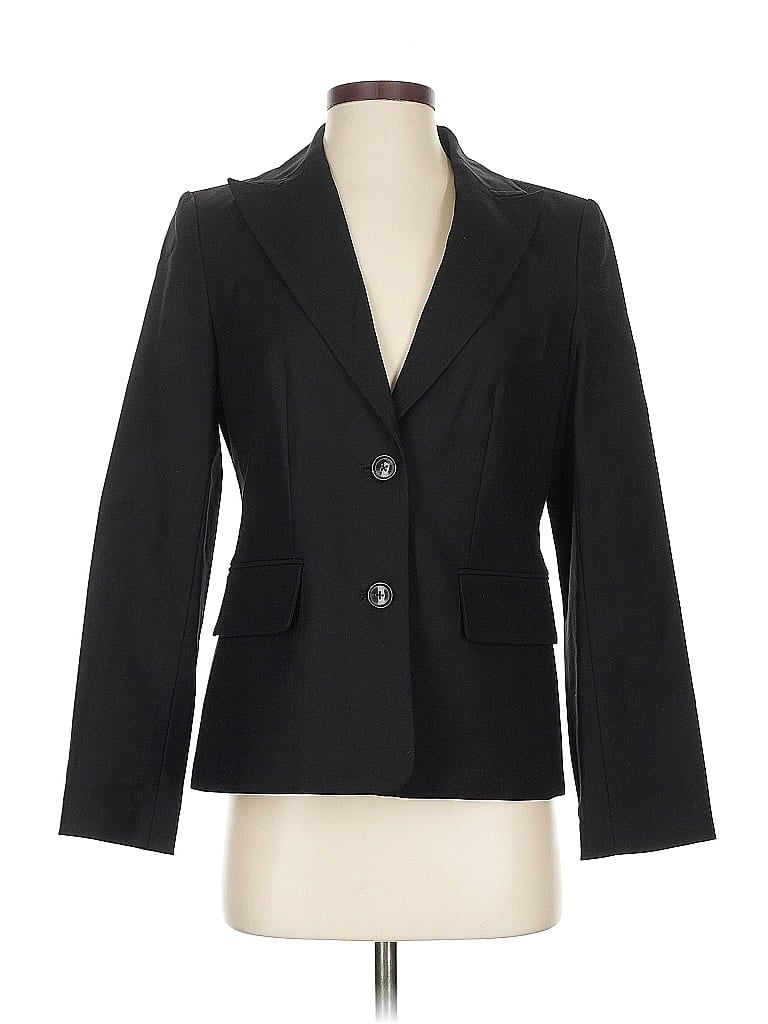 Pre-owned Linda Allard Ellen Tracy Blazer Jacket In Black