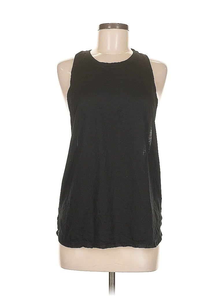 Pre-owned Unbranded Sleeveless T-shirt In Black