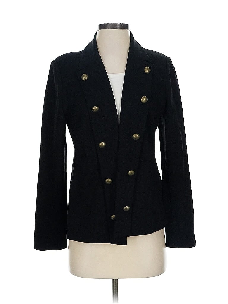 Pre-owned Chico's Blazer Jacket In Black
