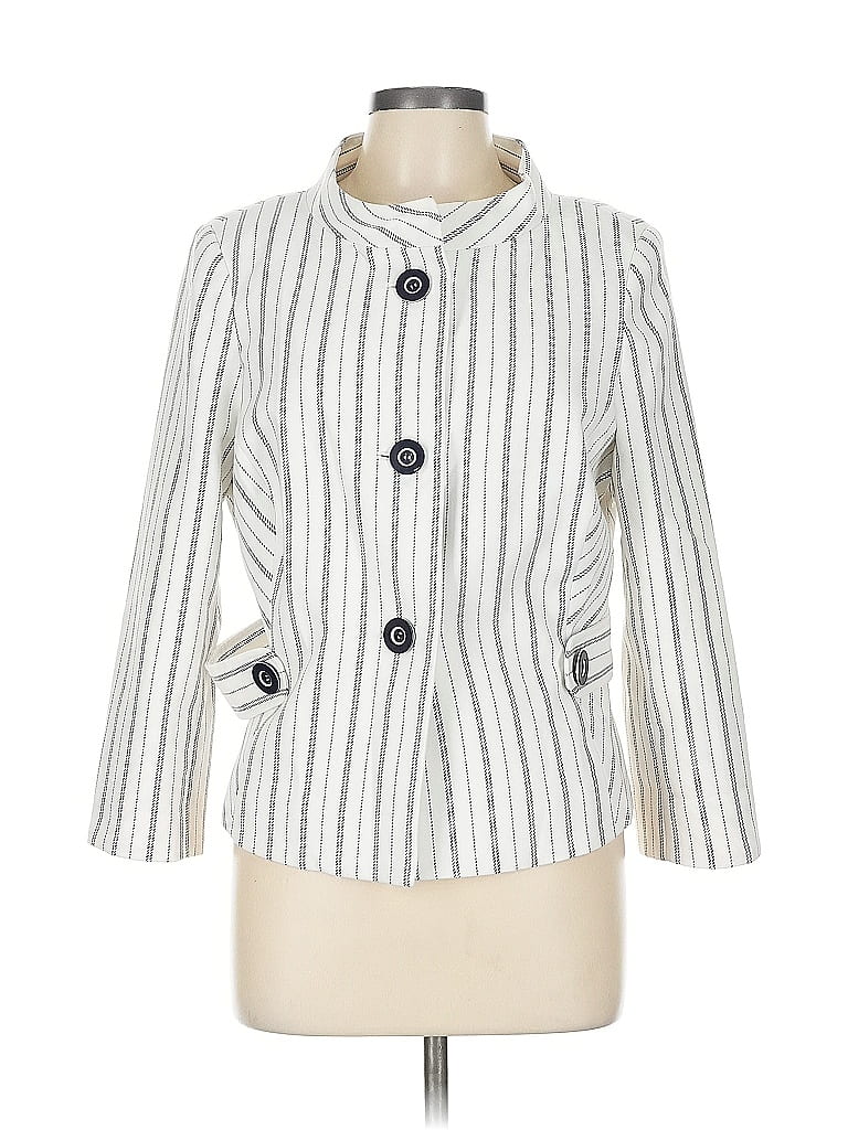 Pre-owned Etcetera Blazer Jacket In White