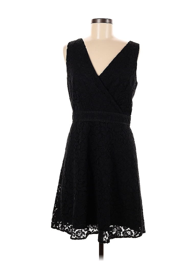 Pre-owned Ann Taylor Loft Cocktail Dress In Black