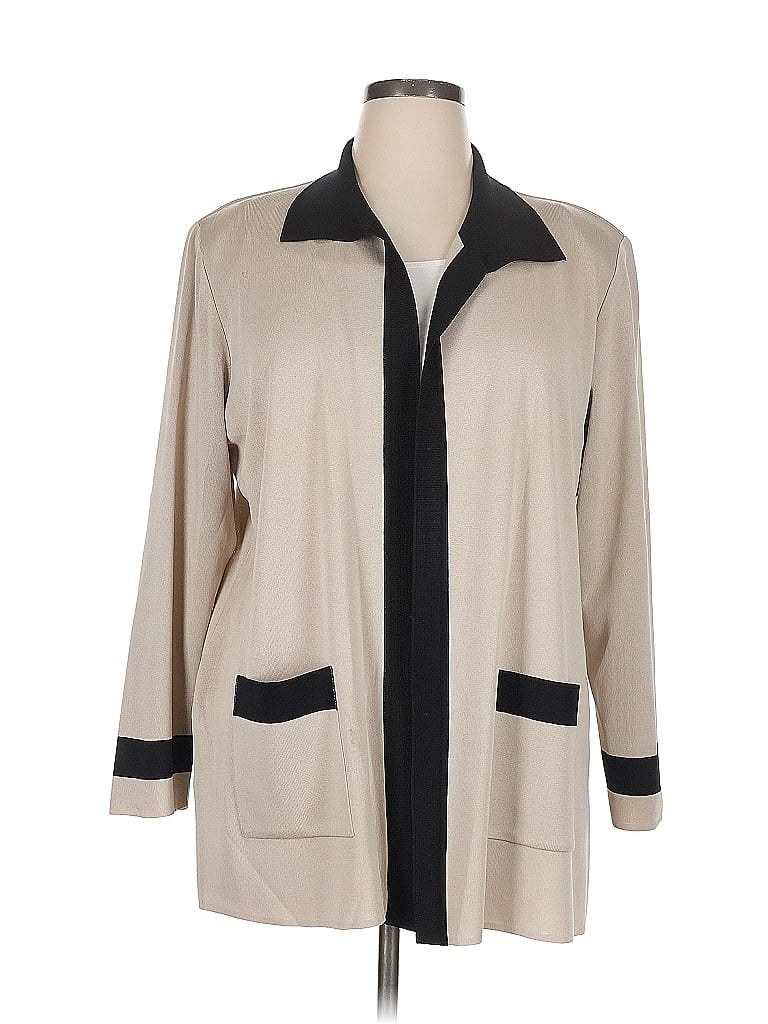 Pre-owned Misook Cardigan Sweater In Brown