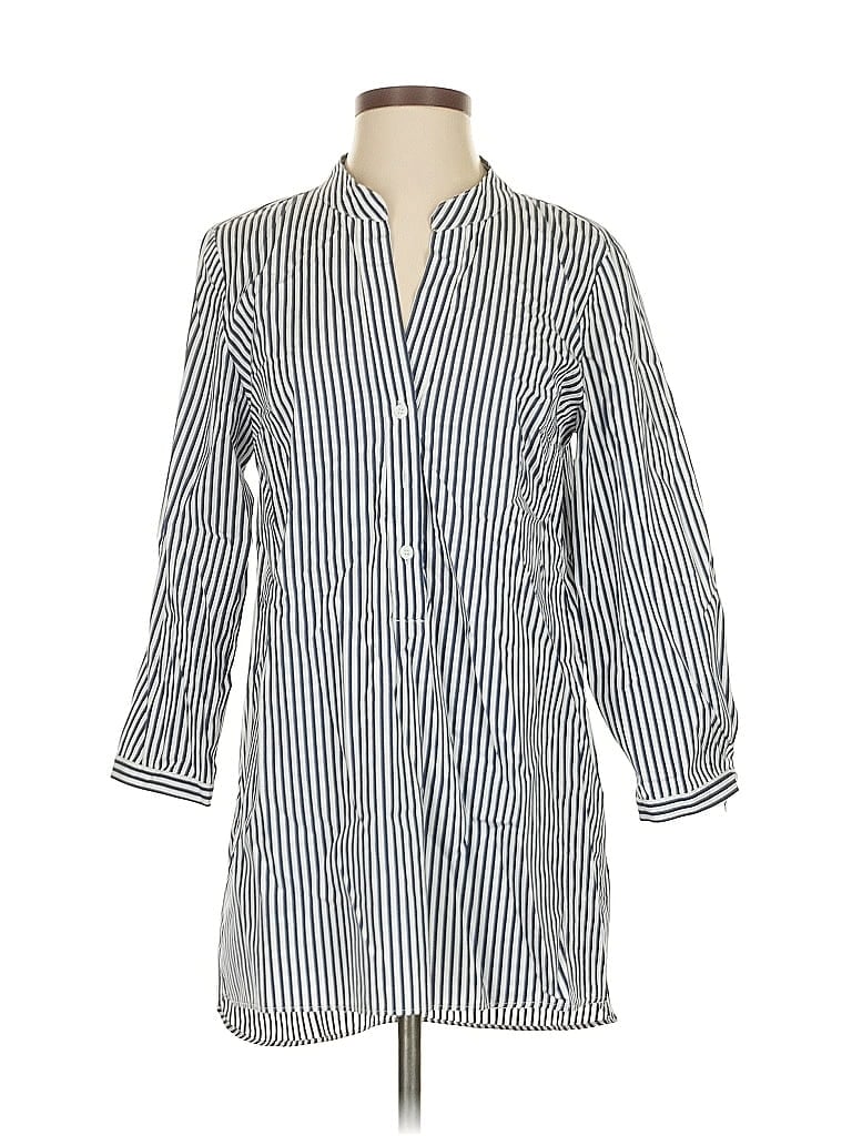 Click to view more detailed imagery on our partner's website Pre-owned Harshman 3/4 Sleeve Button Down Shirt In Blue