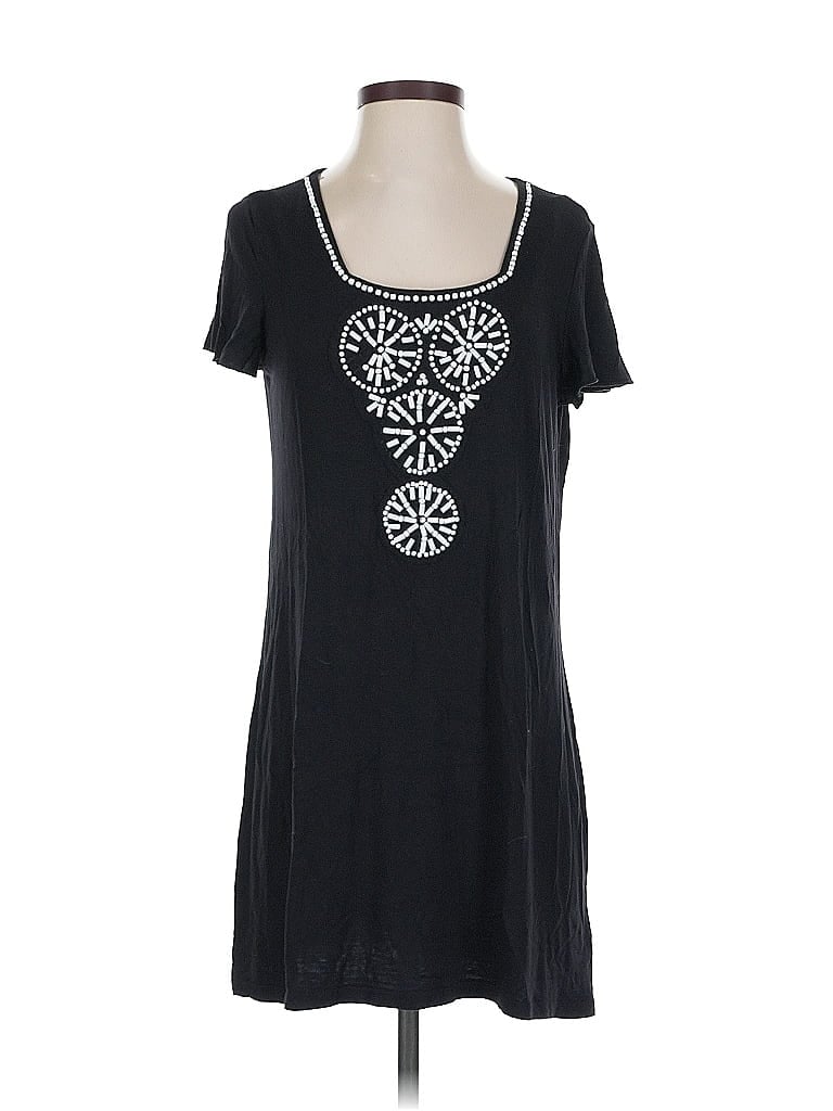 Click to view more detailed imagery on our partner's website Pre-owned Style & Co Short Sleeve Top Black Scoop Neck Tops