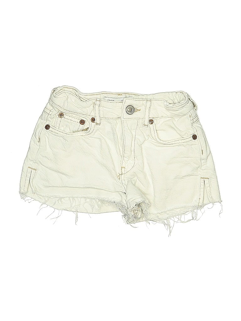 Click to view more detailed imagery on our partner's website Pre-owned Zara Kids' Denim Shorts In White