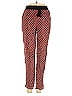 New Look 100% Viscose Print Red Casual Pants Size 4 - photo 1