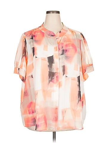 DKNY Short Sleeve Blouse (view 1)