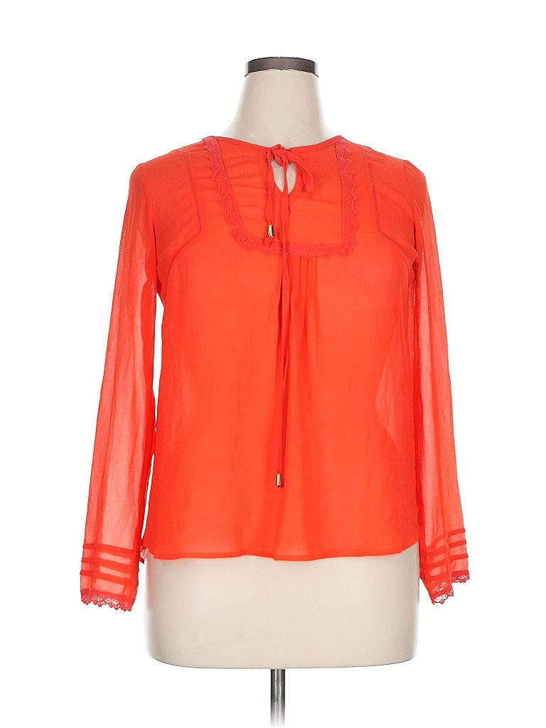 ASSORTED BRANDS Pre-owned Long Sleeve Blouse In Red