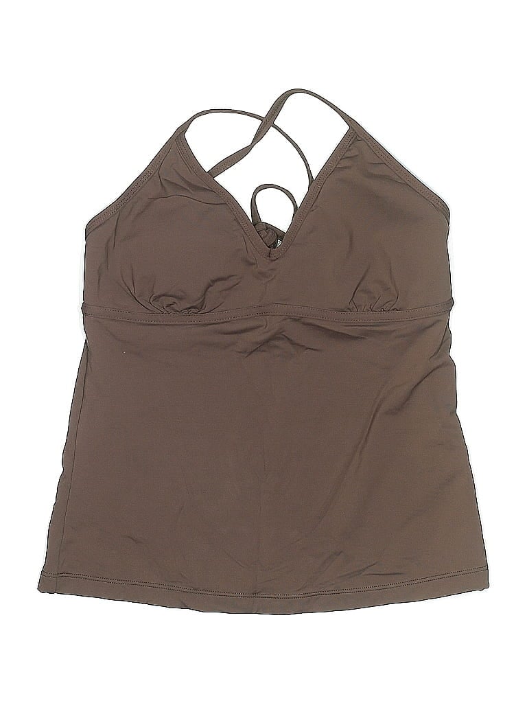 Click to view more detailed imagery on our partner's website Pre-owned Athleta Swimsuit Top Brown Swimwear