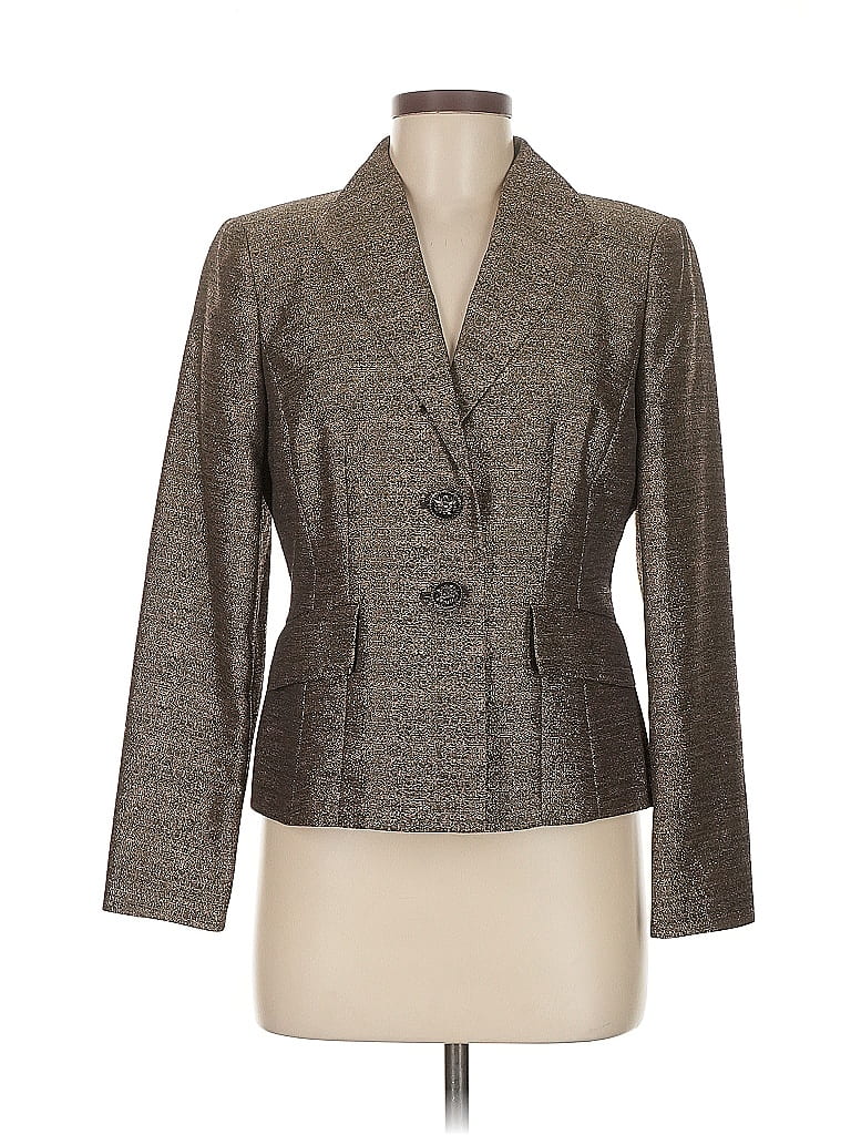 Pre-owned Le Suit Blazer Jacket In Gray