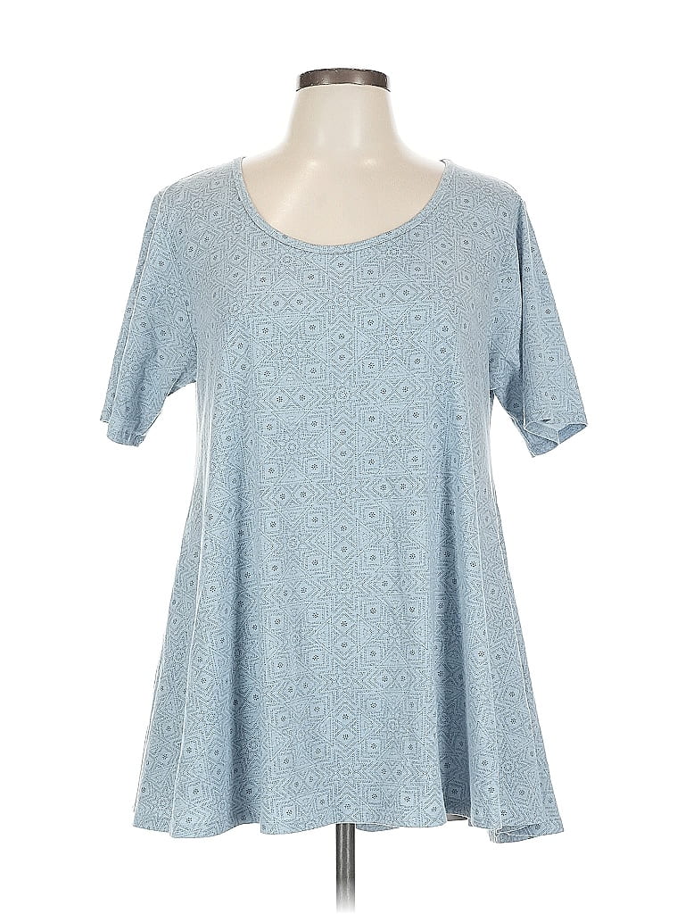 Pre-owned Lularoe Short Sleeve T-shirt In Blue