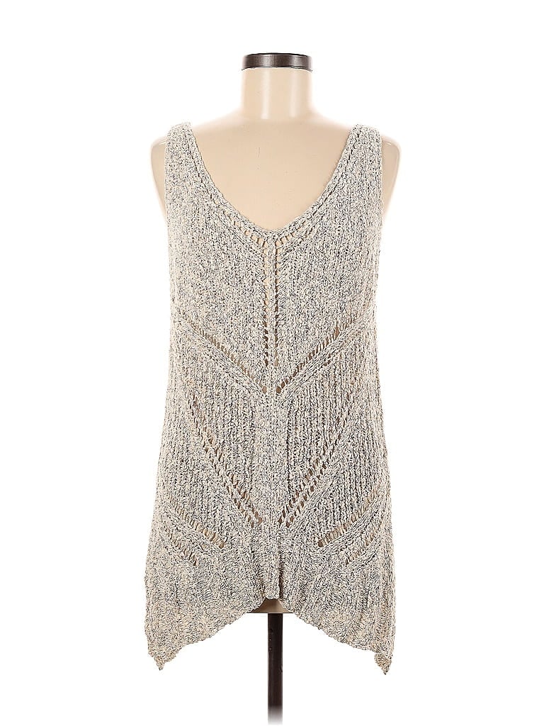 Pre-owned Astr Sweater Vest In Silver
