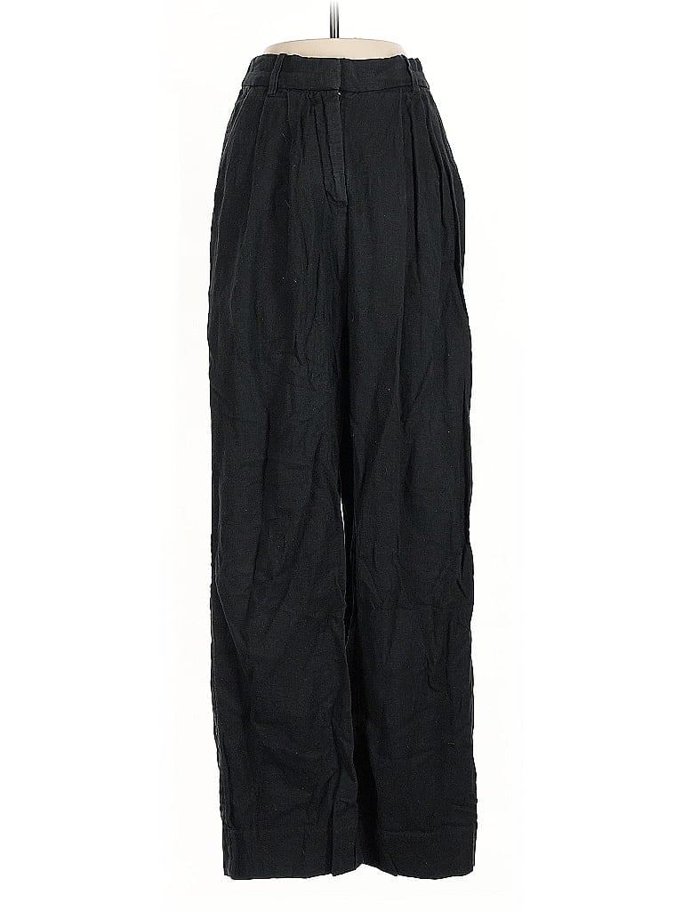 Pre-owned Abercrombie & Fitch Linen Pants In Blue